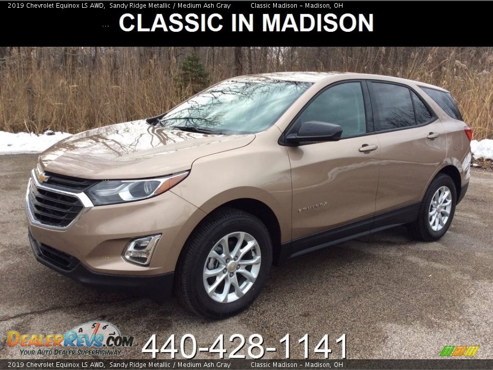 2019 Chevrolet Equinox LS AWD Sandy Ridge Metallic / Medium Ash Gray Photo #1