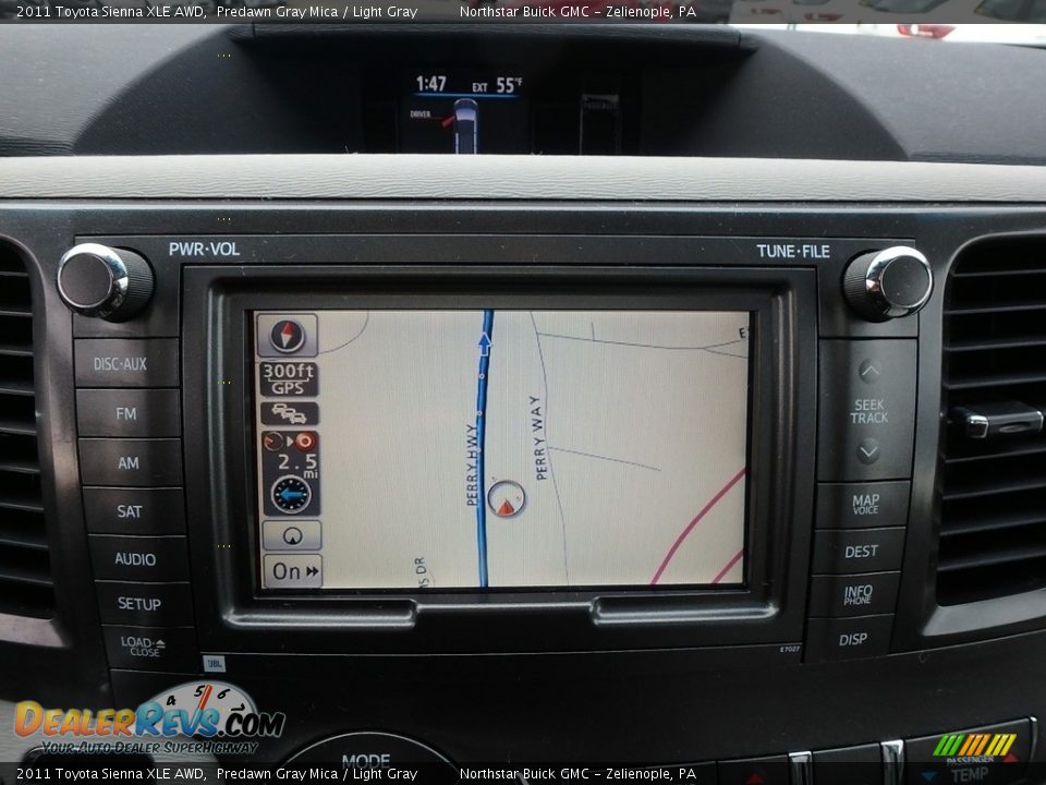 2011 Toyota Sienna XLE AWD Predawn Gray Mica / Light Gray Photo #26