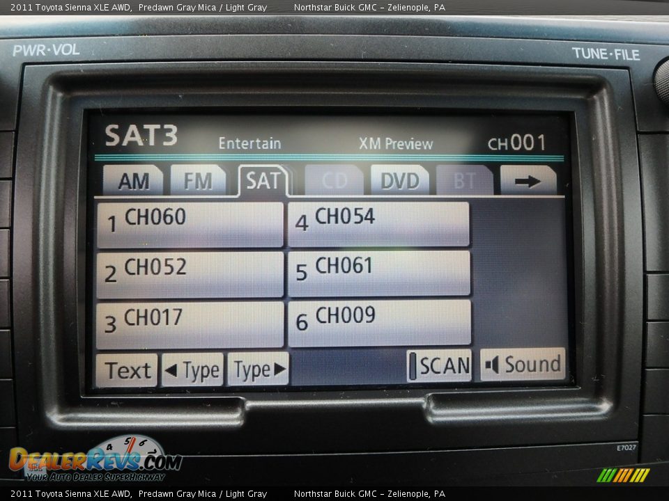 2011 Toyota Sienna XLE AWD Predawn Gray Mica / Light Gray Photo #28