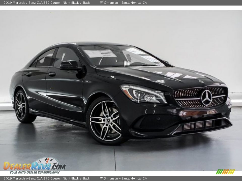 2019 Mercedes-Benz CLA 250 Coupe Night Black / Black Photo #12