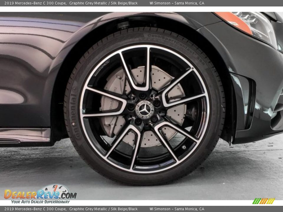 2019 Mercedes-Benz C 300 Coupe Graphite Grey Metallic / Silk Beige/Black Photo #9