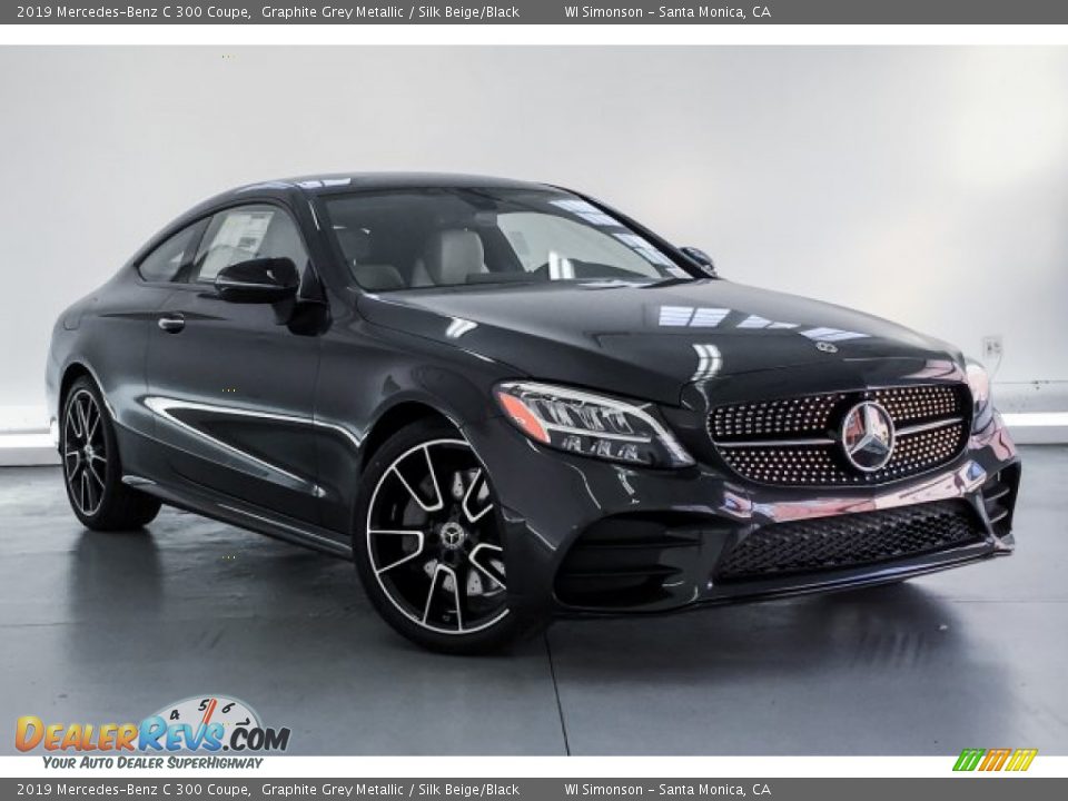 2019 Mercedes-Benz C 300 Coupe Graphite Grey Metallic / Silk Beige/Black Photo #12