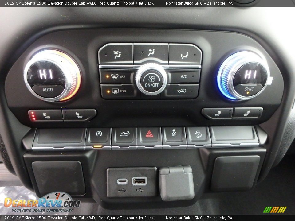 Controls of 2019 GMC Sierra 1500 Elevation Double Cab 4WD Photo #20