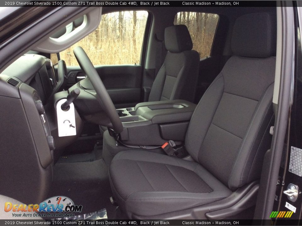 2019 Chevrolet Silverado 1500 Custom Z71 Trail Boss Double Cab 4WD Black / Jet Black Photo #10