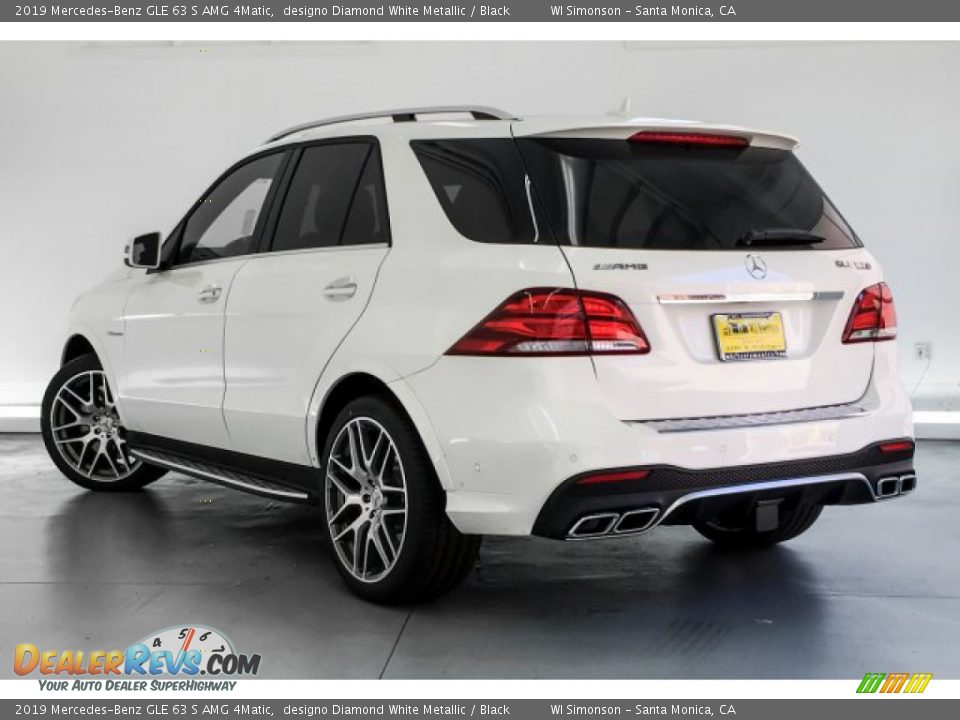 2019 Mercedes-Benz GLE 63 S AMG 4Matic designo Diamond White Metallic / Black Photo #2