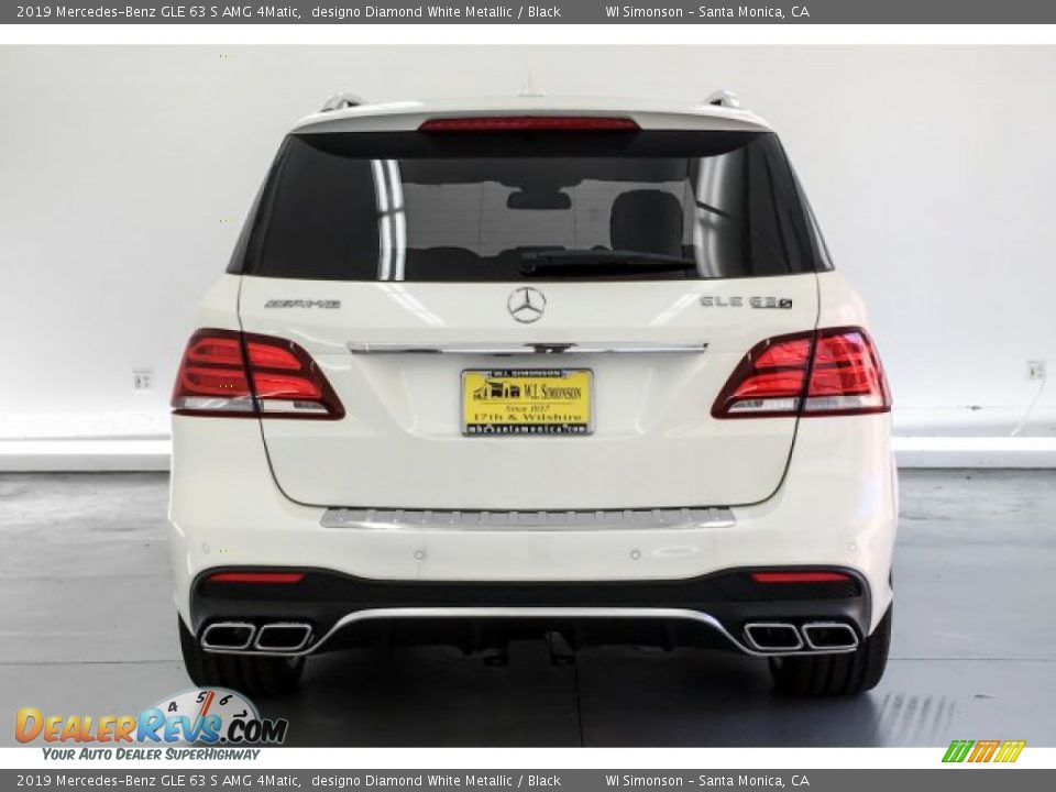 2019 Mercedes-Benz GLE 63 S AMG 4Matic designo Diamond White Metallic / Black Photo #3