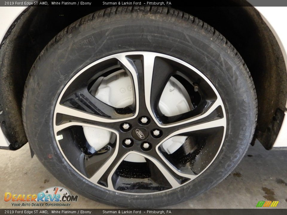 2019 Ford Edge ST AWD White Platinum / Ebony Photo #6