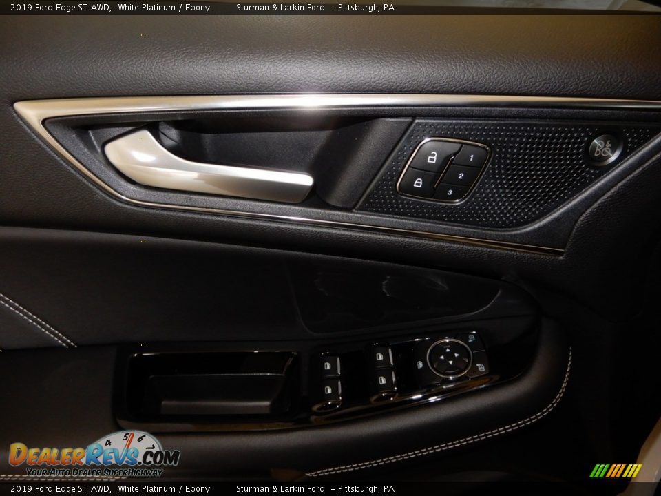 2019 Ford Edge ST AWD White Platinum / Ebony Photo #10