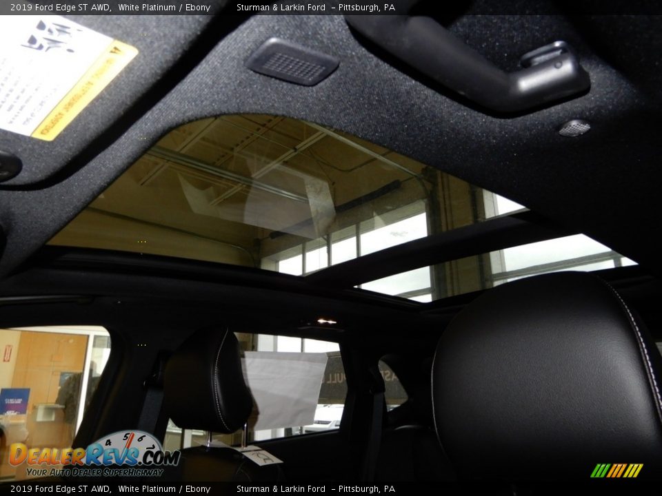 2019 Ford Edge ST AWD White Platinum / Ebony Photo #12