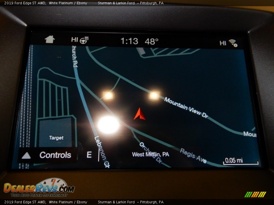 2019 Ford Edge ST AWD White Platinum / Ebony Photo #13