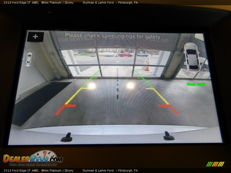 2019 Ford Edge ST AWD White Platinum / Ebony Photo #14