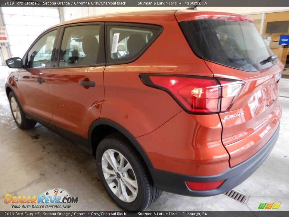 2019 Ford Escape S Sedona Orange / Chromite Gray/Charcoal Black Photo #4