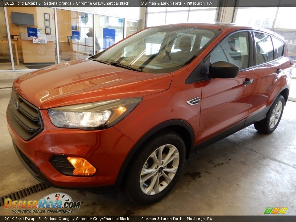 2019 Ford Escape S Sedona Orange / Chromite Gray/Charcoal Black Photo #5