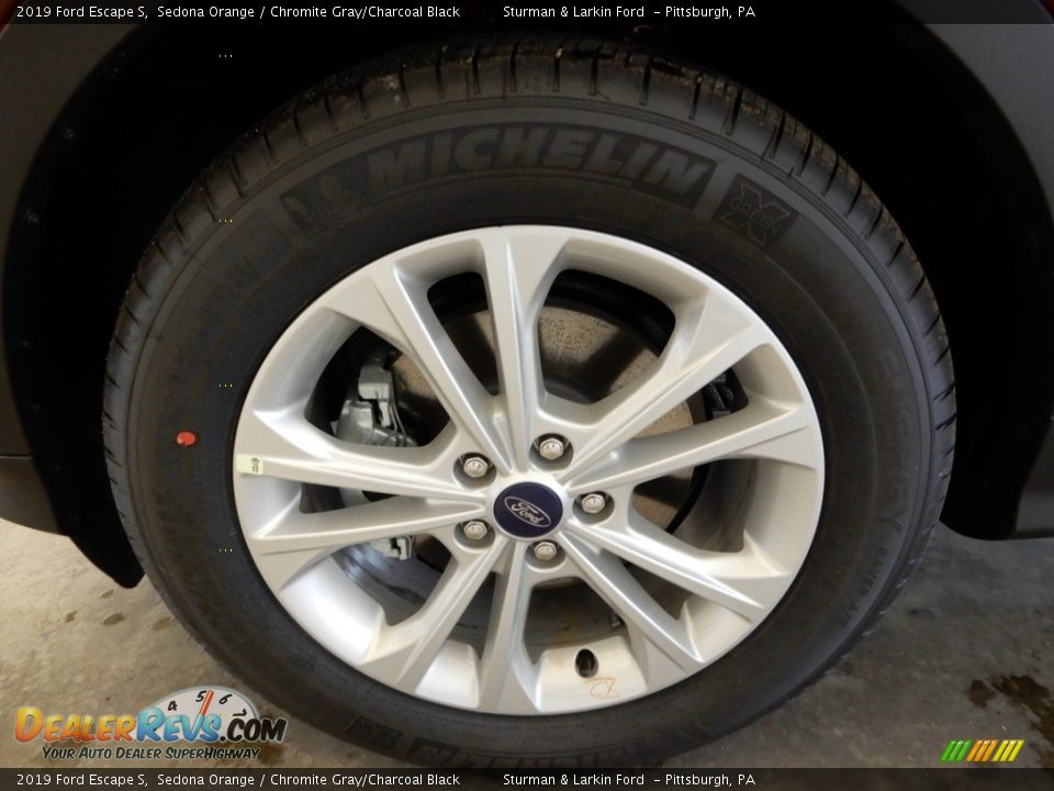 2019 Ford Escape S Sedona Orange / Chromite Gray/Charcoal Black Photo #6