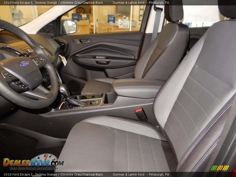 2019 Ford Escape S Sedona Orange / Chromite Gray/Charcoal Black Photo #7