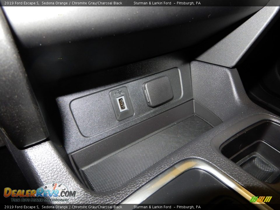 2019 Ford Escape S Sedona Orange / Chromite Gray/Charcoal Black Photo #13