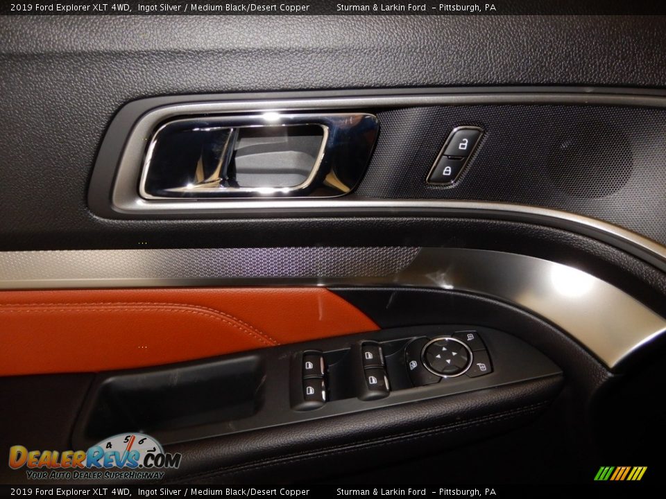 2019 Ford Explorer XLT 4WD Ingot Silver / Medium Black/Desert Copper Photo #10