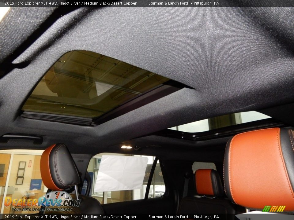 2019 Ford Explorer XLT 4WD Ingot Silver / Medium Black/Desert Copper Photo #12