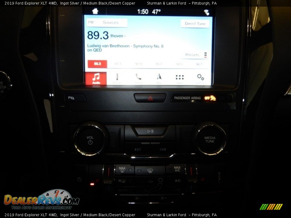 2019 Ford Explorer XLT 4WD Ingot Silver / Medium Black/Desert Copper Photo #15