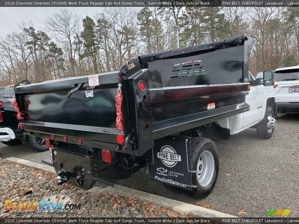 2019 Chevrolet Silverado 3500HD Work Truck Regular Cab 4x4 Dump Truck Summit White / Dark Ash/Jet Black Photo #4