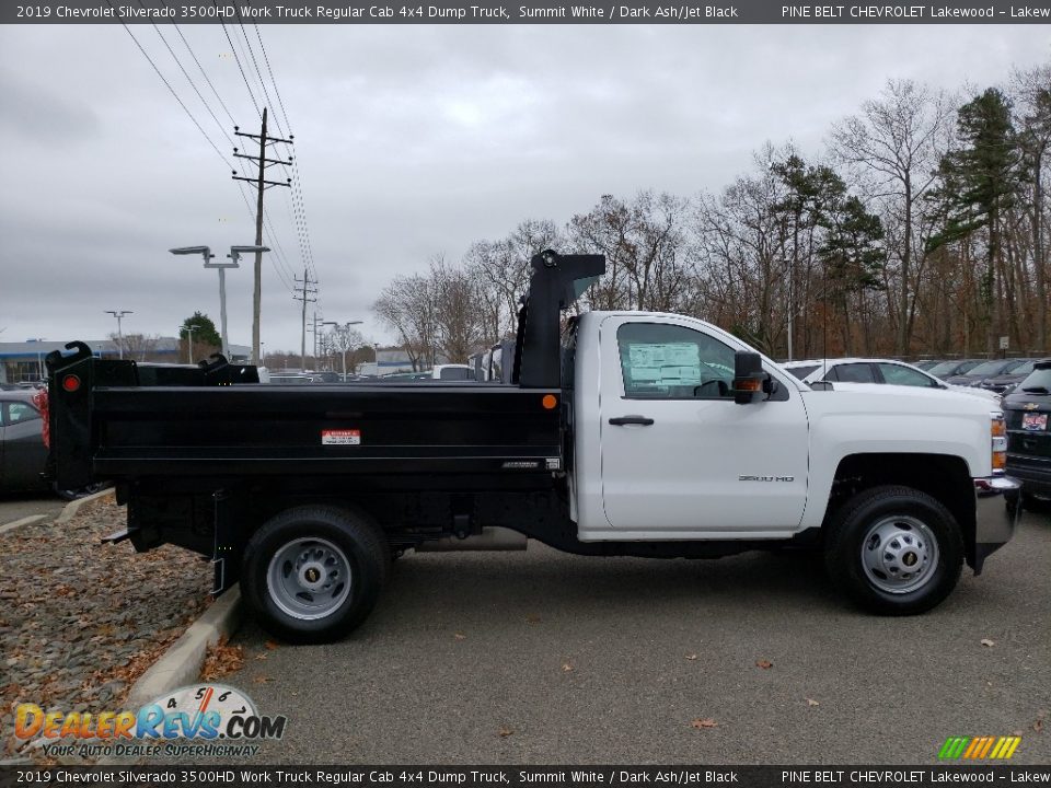 2019 Chevrolet Silverado 3500HD Work Truck Regular Cab 4x4 Dump Truck Summit White / Dark Ash/Jet Black Photo #10