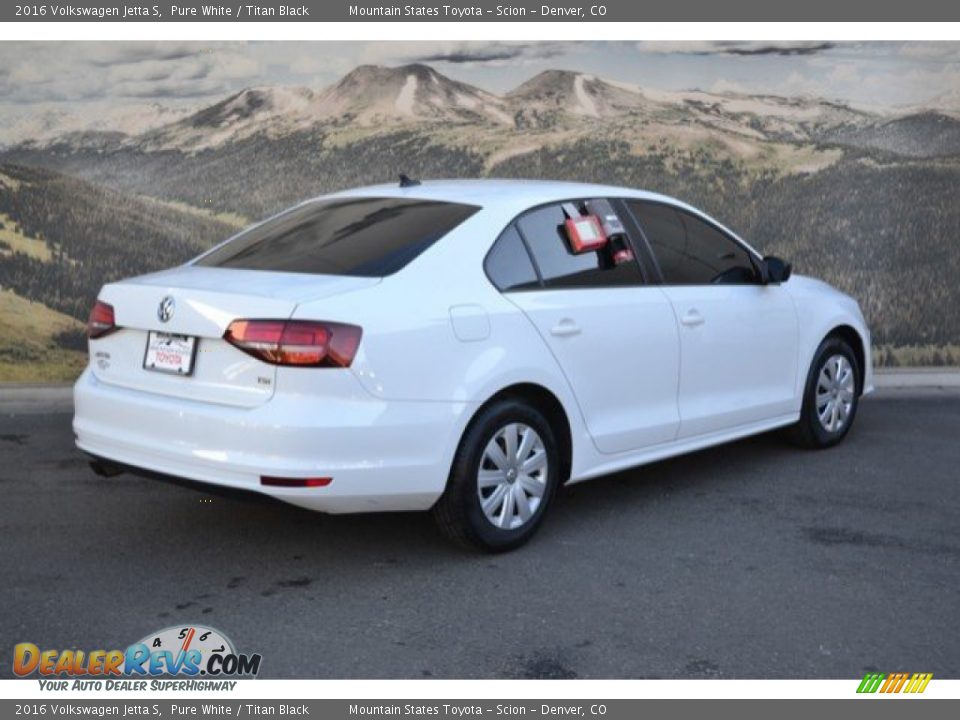 2016 Volkswagen Jetta S Pure White / Titan Black Photo #3