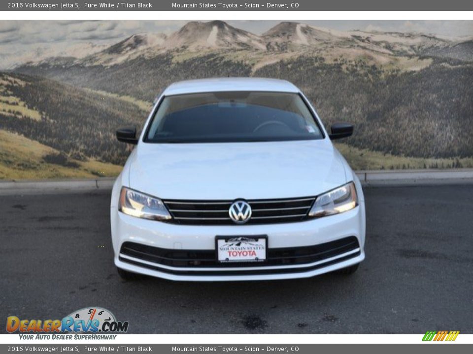 2016 Volkswagen Jetta S Pure White / Titan Black Photo #4