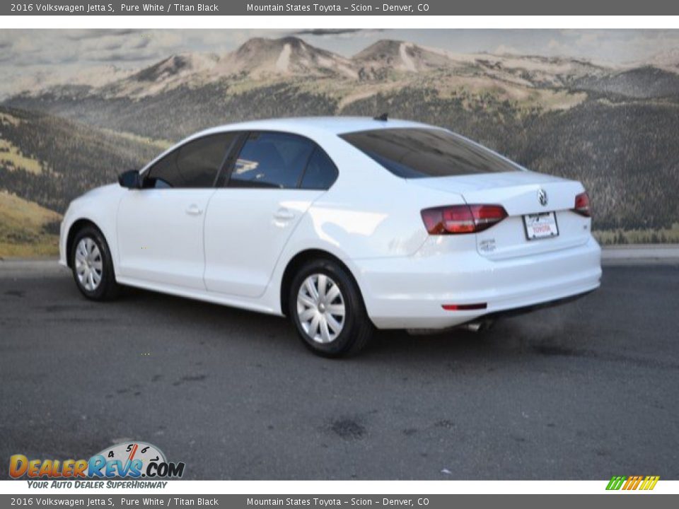 2016 Volkswagen Jetta S Pure White / Titan Black Photo #8