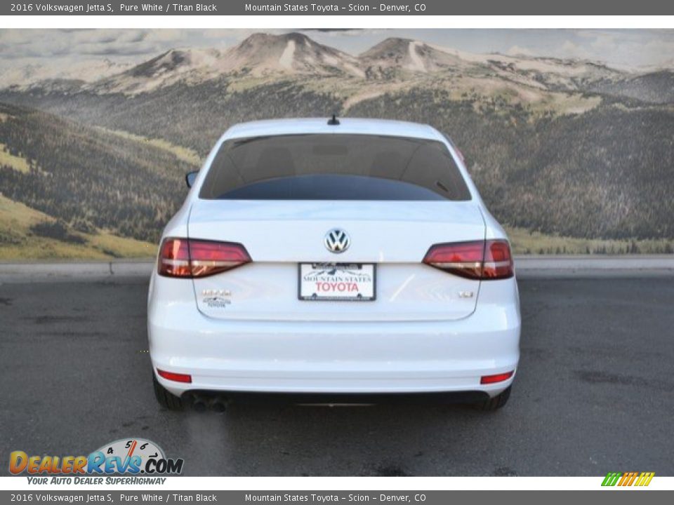 2016 Volkswagen Jetta S Pure White / Titan Black Photo #9