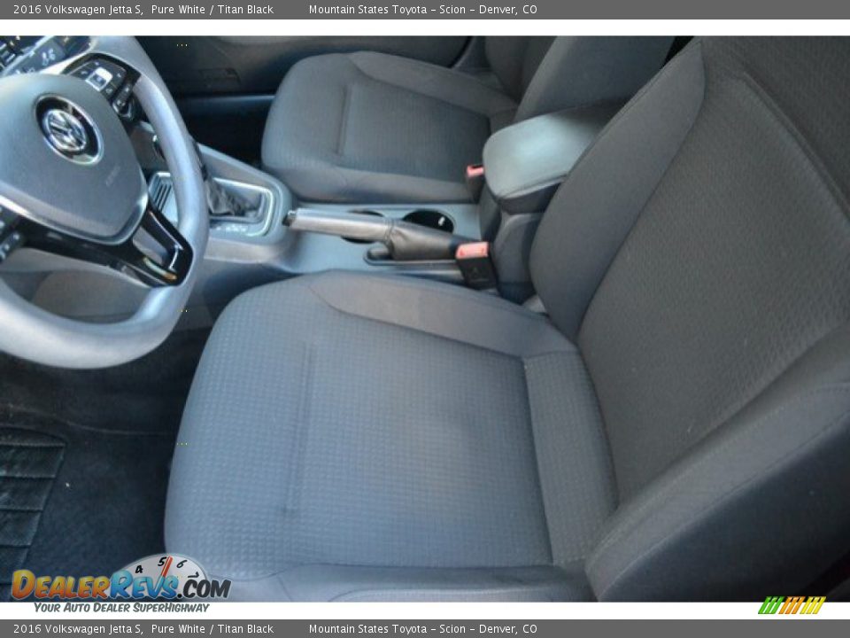 2016 Volkswagen Jetta S Pure White / Titan Black Photo #11