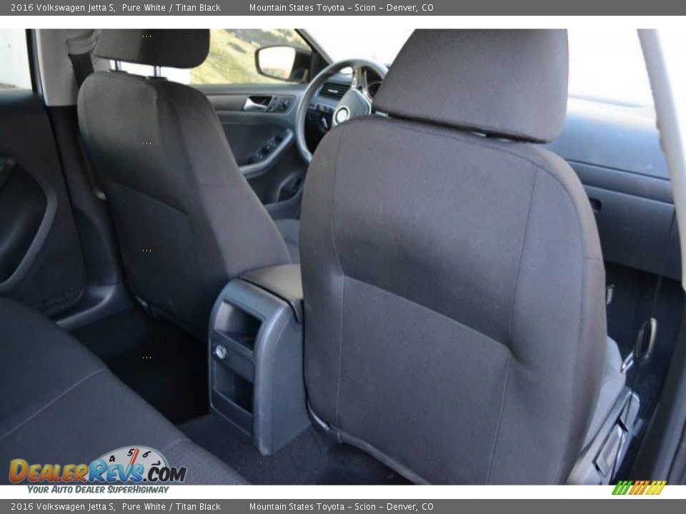2016 Volkswagen Jetta S Pure White / Titan Black Photo #20