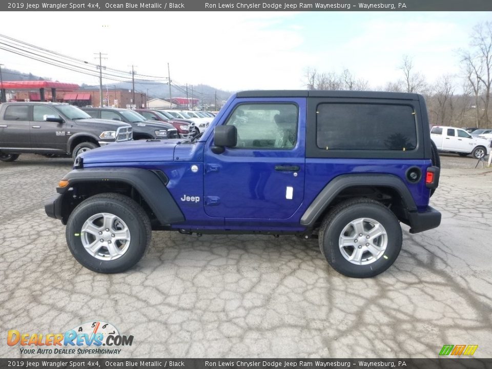 Ocean Blue Metallic 2019 Jeep Wrangler Sport 4x4 Photo #2