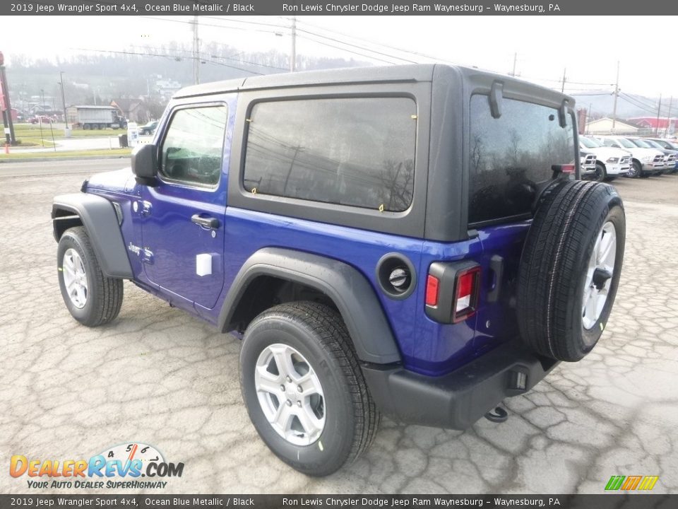 2019 Jeep Wrangler Sport 4x4 Ocean Blue Metallic / Black Photo #3