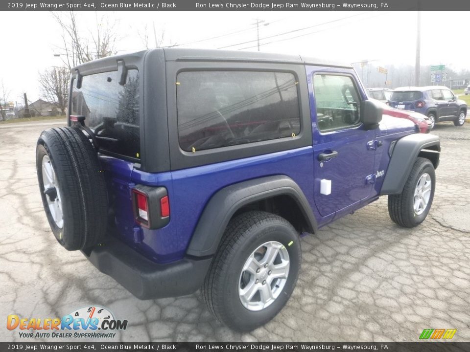 2019 Jeep Wrangler Sport 4x4 Ocean Blue Metallic / Black Photo #5