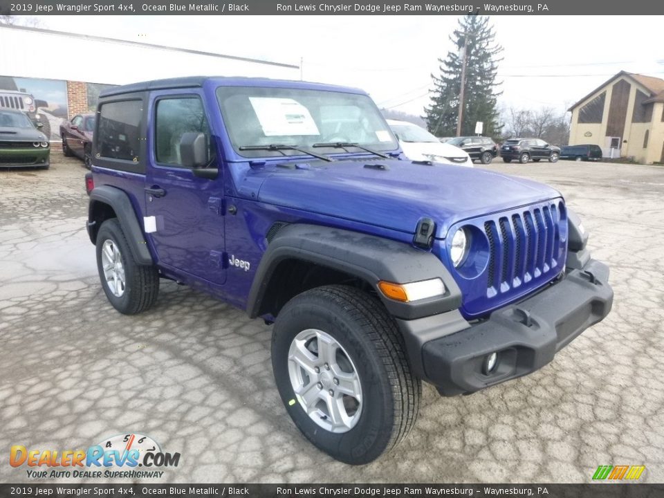 Ocean Blue Metallic 2019 Jeep Wrangler Sport 4x4 Photo #7