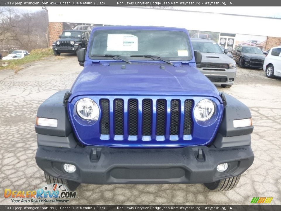 2019 Jeep Wrangler Sport 4x4 Ocean Blue Metallic / Black Photo #8