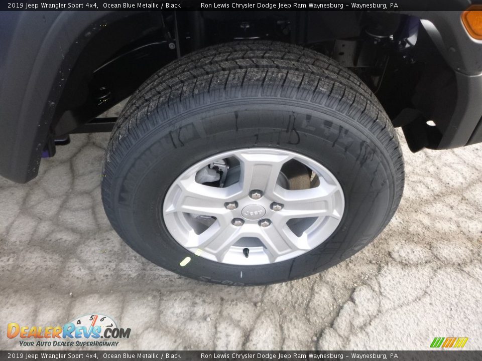 2019 Jeep Wrangler Sport 4x4 Ocean Blue Metallic / Black Photo #9