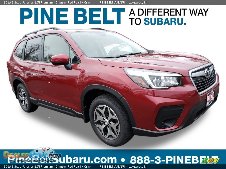 2019 Subaru Forester 2.5i Premium Crimson Red Pearl / Gray Photo #1