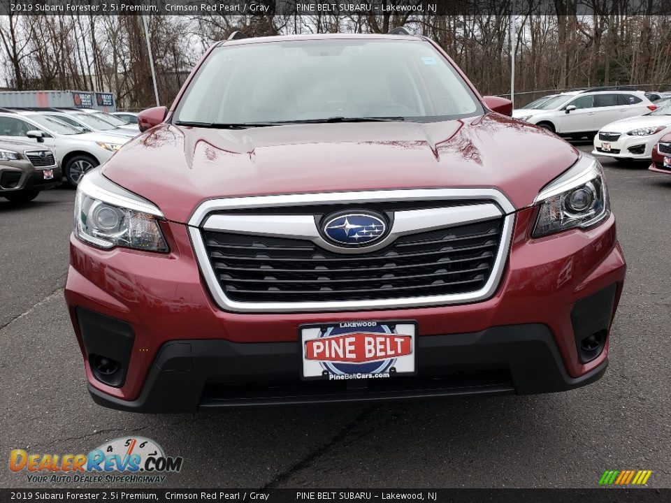 2019 Subaru Forester 2.5i Premium Crimson Red Pearl / Gray Photo #2