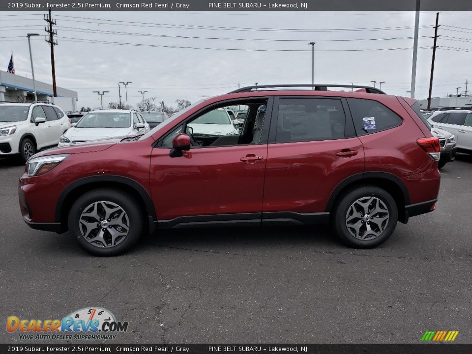 2019 Subaru Forester 2.5i Premium Crimson Red Pearl / Gray Photo #3