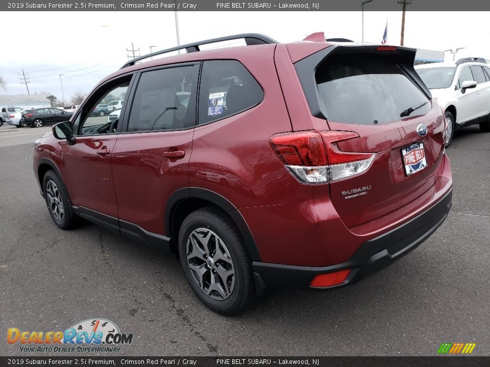 2019 Subaru Forester 2.5i Premium Crimson Red Pearl / Gray Photo #4