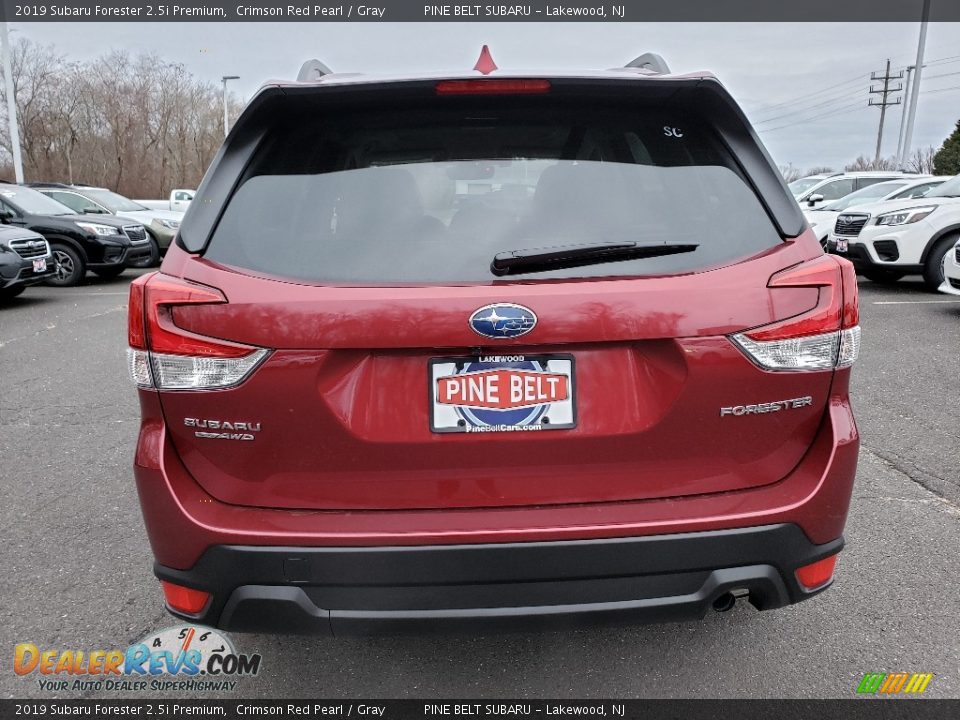 2019 Subaru Forester 2.5i Premium Crimson Red Pearl / Gray Photo #5