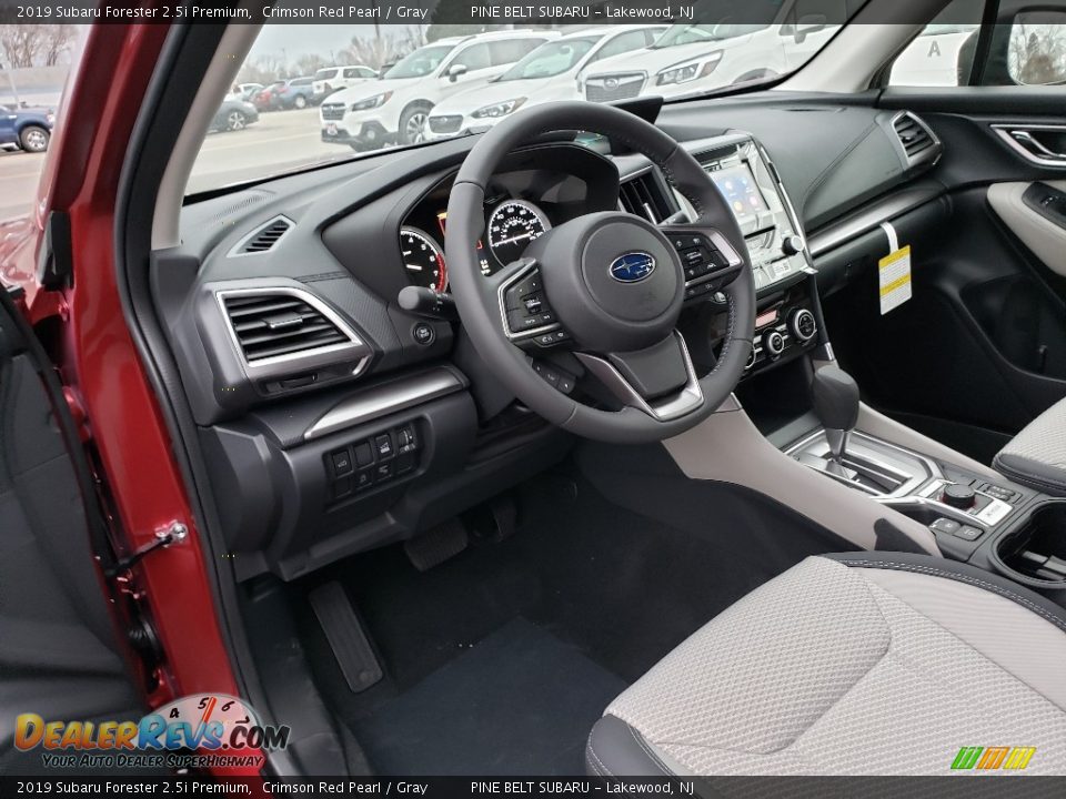 2019 Subaru Forester 2.5i Premium Crimson Red Pearl / Gray Photo #7