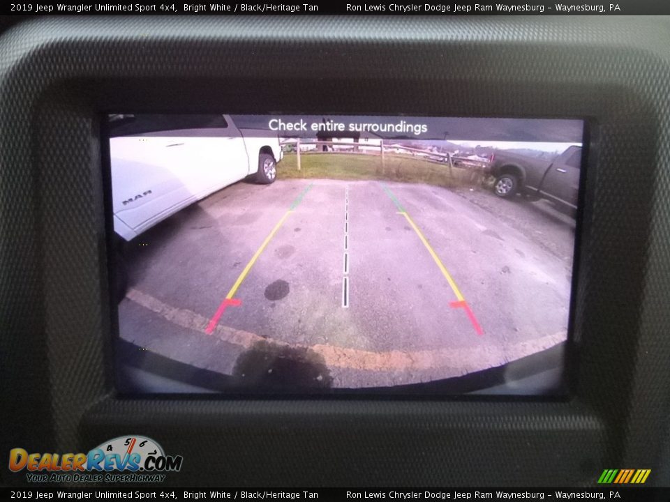 2019 Jeep Wrangler Unlimited Sport 4x4 Bright White / Black/Heritage Tan Photo #17