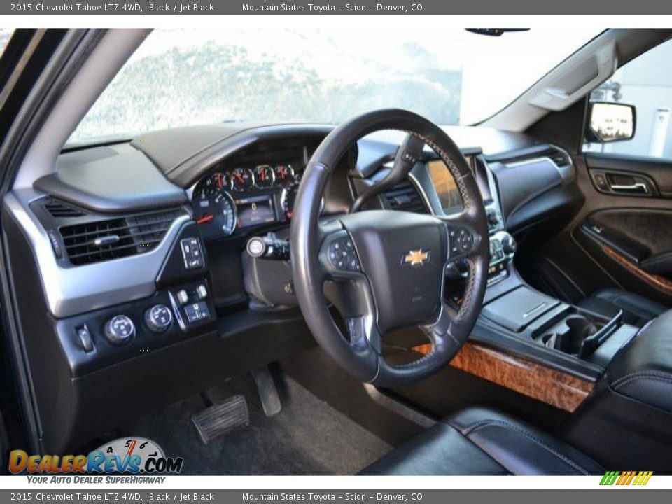 2015 Chevrolet Tahoe LTZ 4WD Black / Jet Black Photo #10
