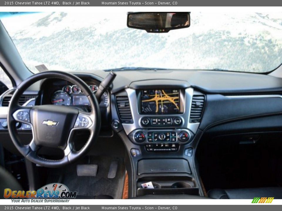 2015 Chevrolet Tahoe LTZ 4WD Black / Jet Black Photo #13