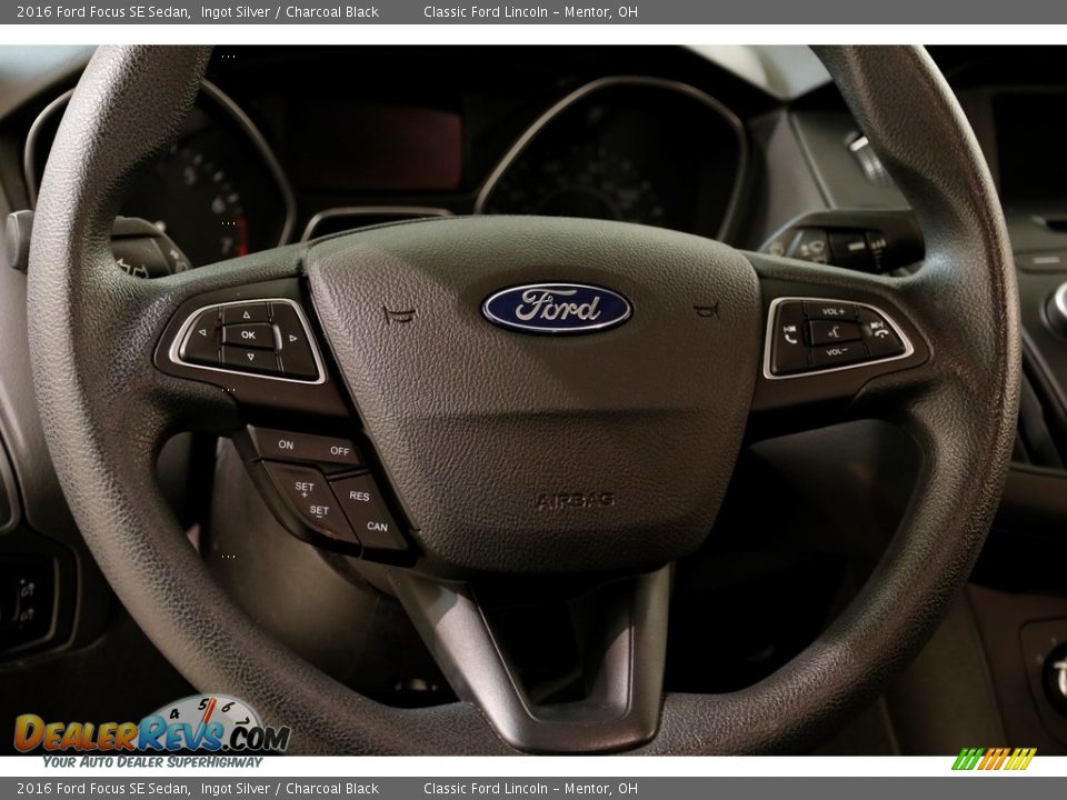 2016 Ford Focus SE Sedan Ingot Silver / Charcoal Black Photo #7