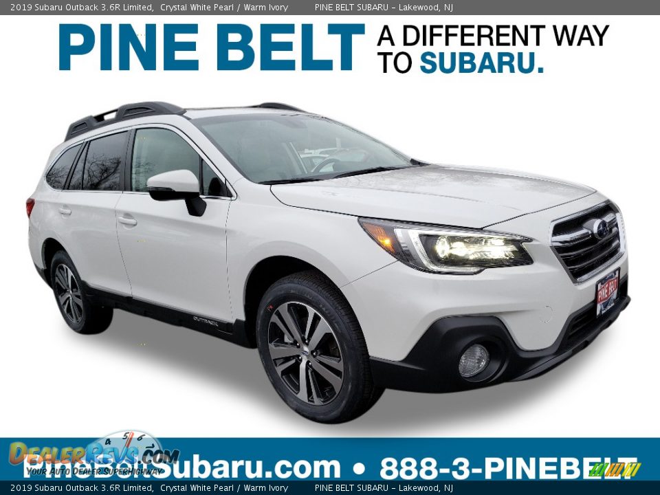 2019 Subaru Outback 3.6R Limited Crystal White Pearl / Warm Ivory Photo #1