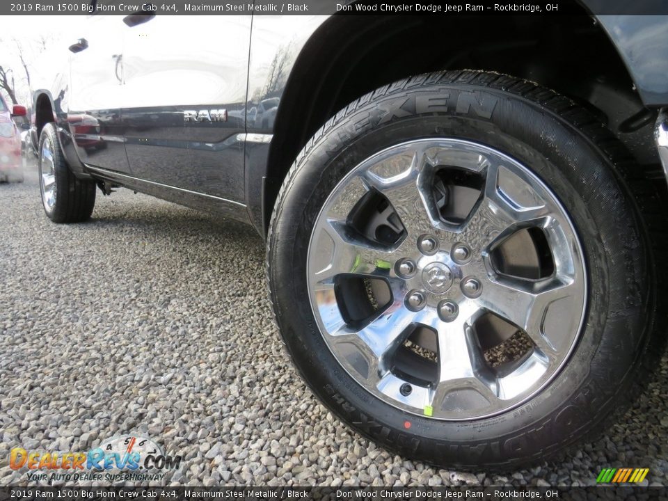 2019 Ram 1500 Big Horn Crew Cab 4x4 Maximum Steel Metallic / Black Photo #3