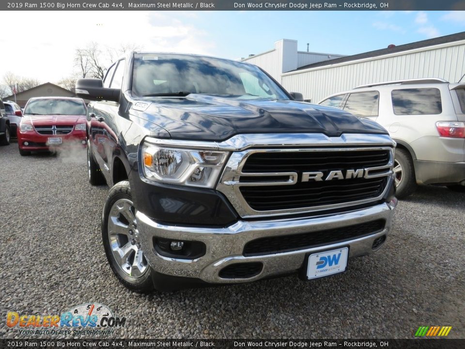 2019 Ram 1500 Big Horn Crew Cab 4x4 Maximum Steel Metallic / Black Photo #5